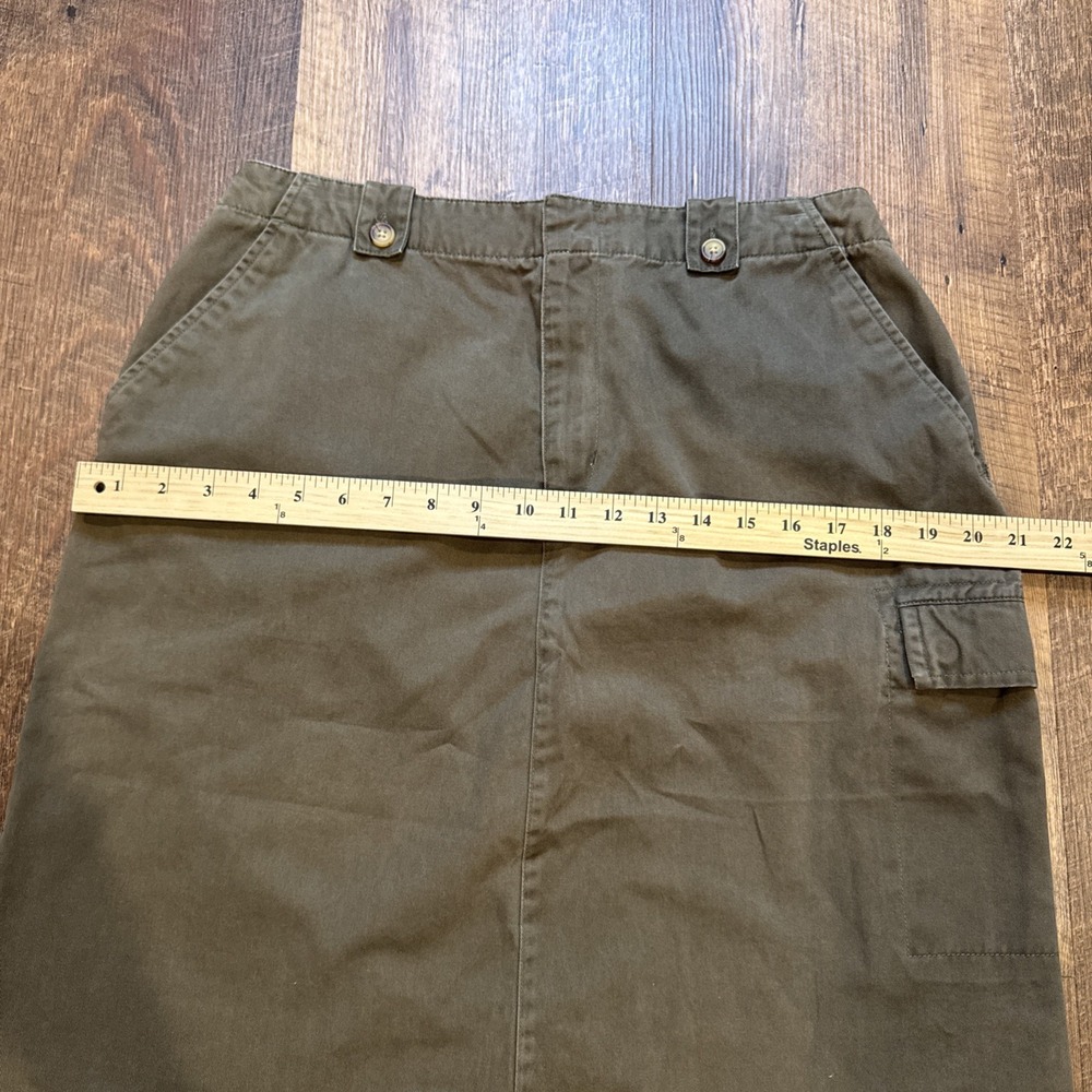 Carolina Blues Women's Green Size 12 Cargo Skirt Vintage - Picture 4 of 10